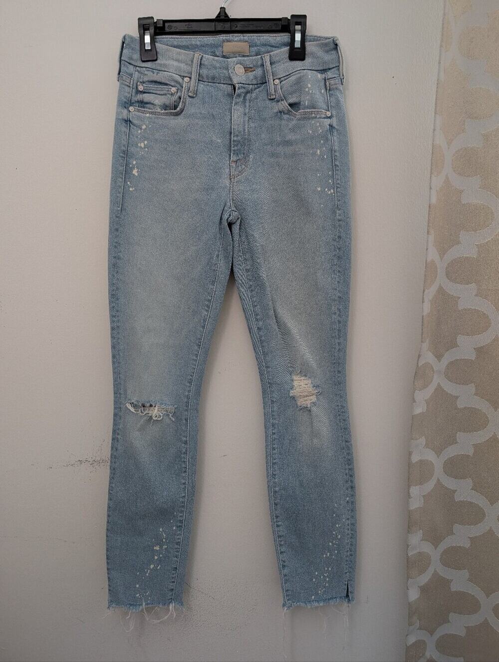 mother the looker sacred slit ankle jeans in nice shot